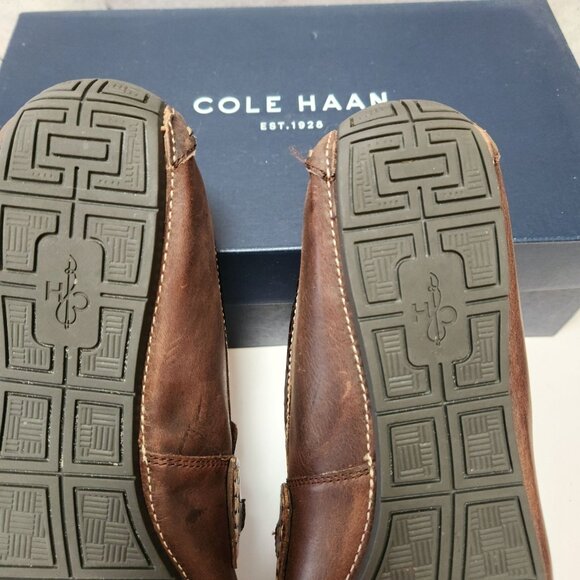 Cole Haan Somerset Bit II Brown Croc Print Trim Loafers Leather Mens Shoes 8.5 main image 11